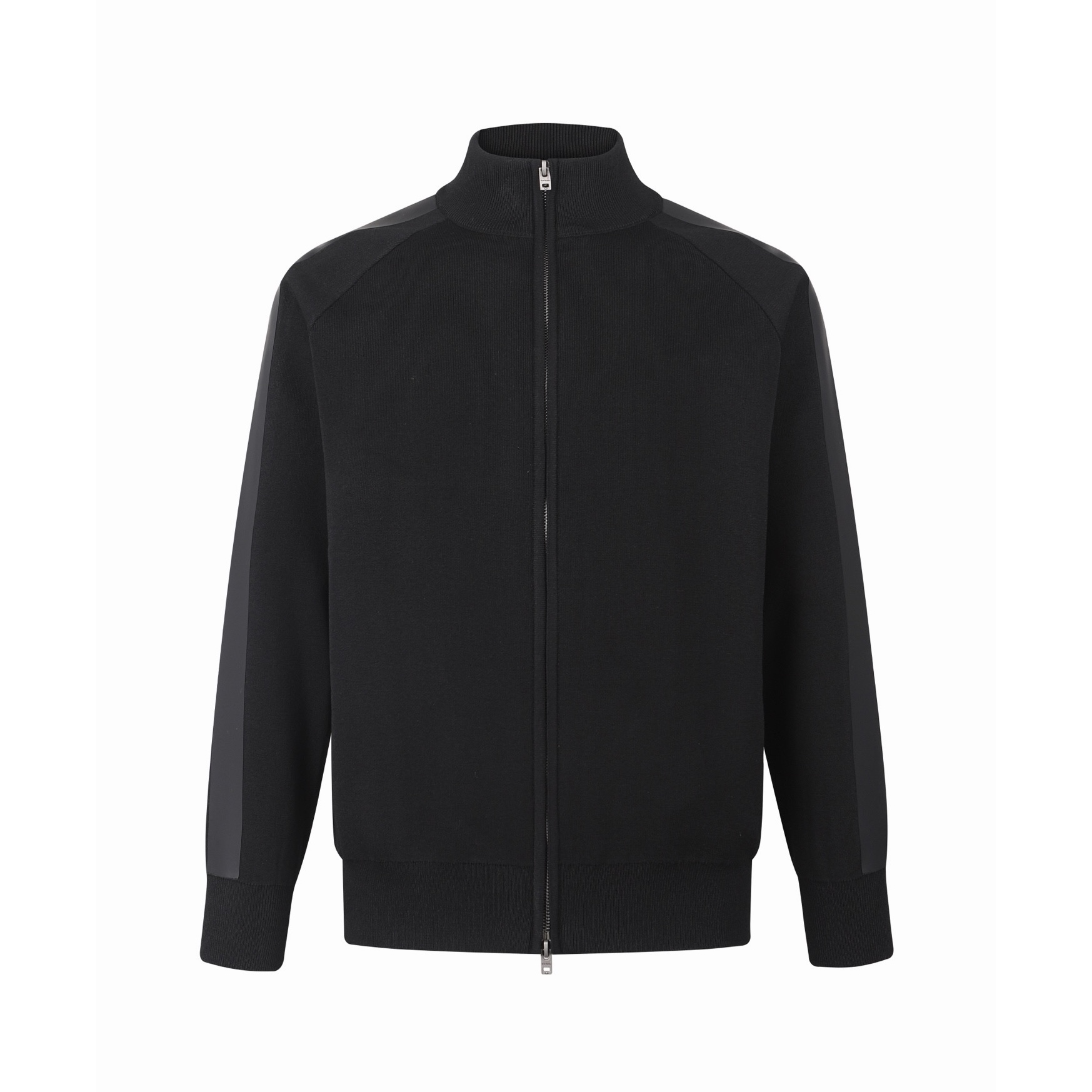 Acne Studios 背面硅胶压花皮革拉链针织开衫 夹克 外套 长袖 白色 黑色 B5