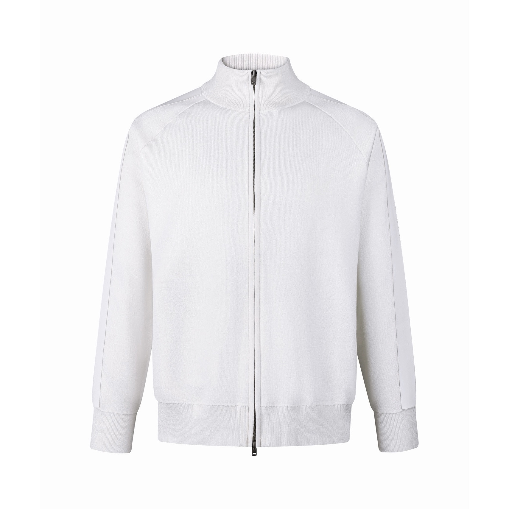 Acne Studios 背面硅胶压花皮革拉链针织开衫 夹克 外套 长袖 白色 黑色 B5