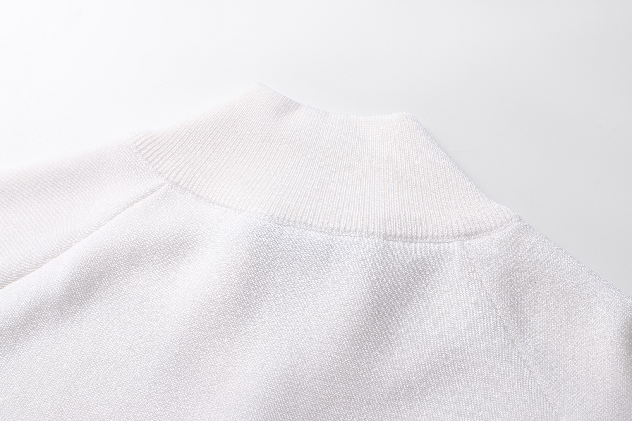 Acne Studios 背面硅胶压花皮革拉链针织开衫 夹克 外套 长袖 白色 黑色 B5