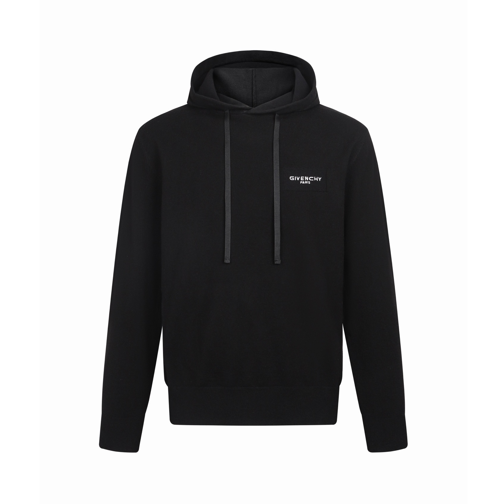 Givenchy 纪梵希 logo刺绣连帽毛衣 连帽衫 外套 长袖 黑色 B0