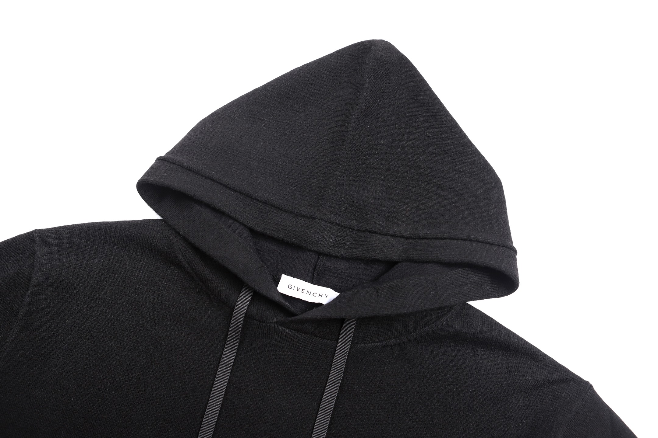 Givenchy 纪梵希 logo刺绣连帽毛衣 连帽衫 外套 长袖 黑色 B0