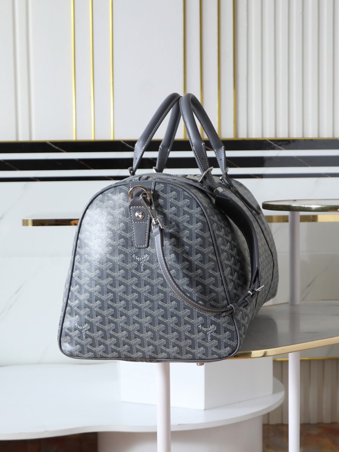 GOYARD 戈雅行李包 (Canvas and Leather) — Carry-on Bag-F0-BOSTON045TY