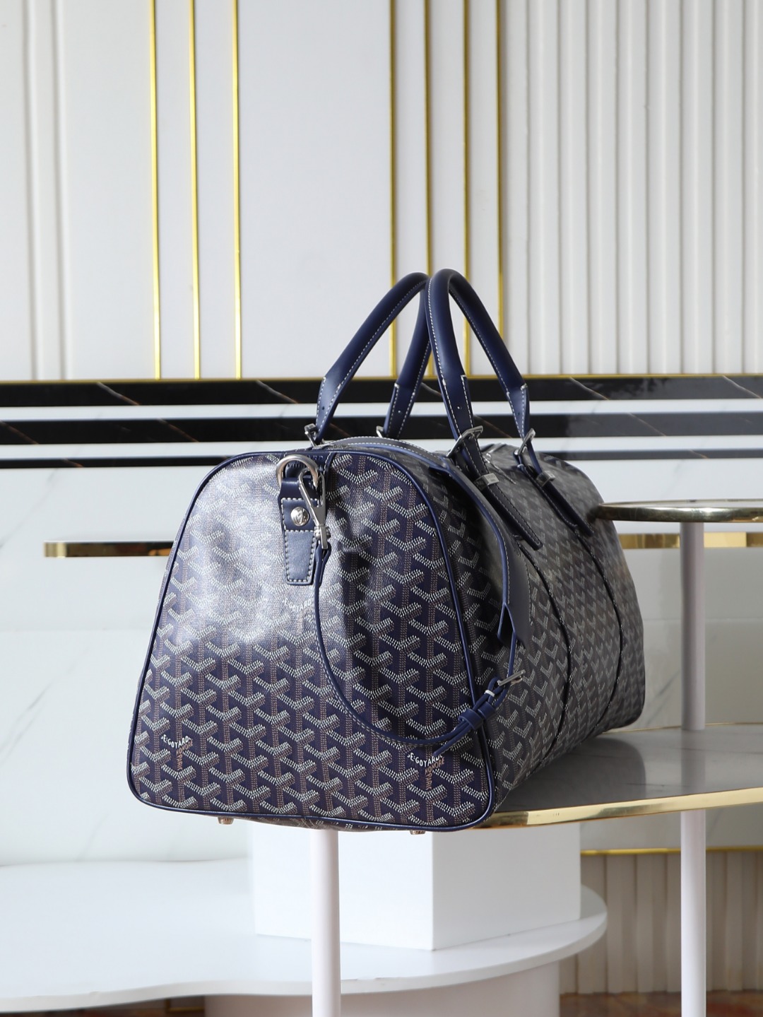 GOYARD 戈雅行李包 (Canvas and Leather) — Carry-on Bag-F0-BOSTON045TY