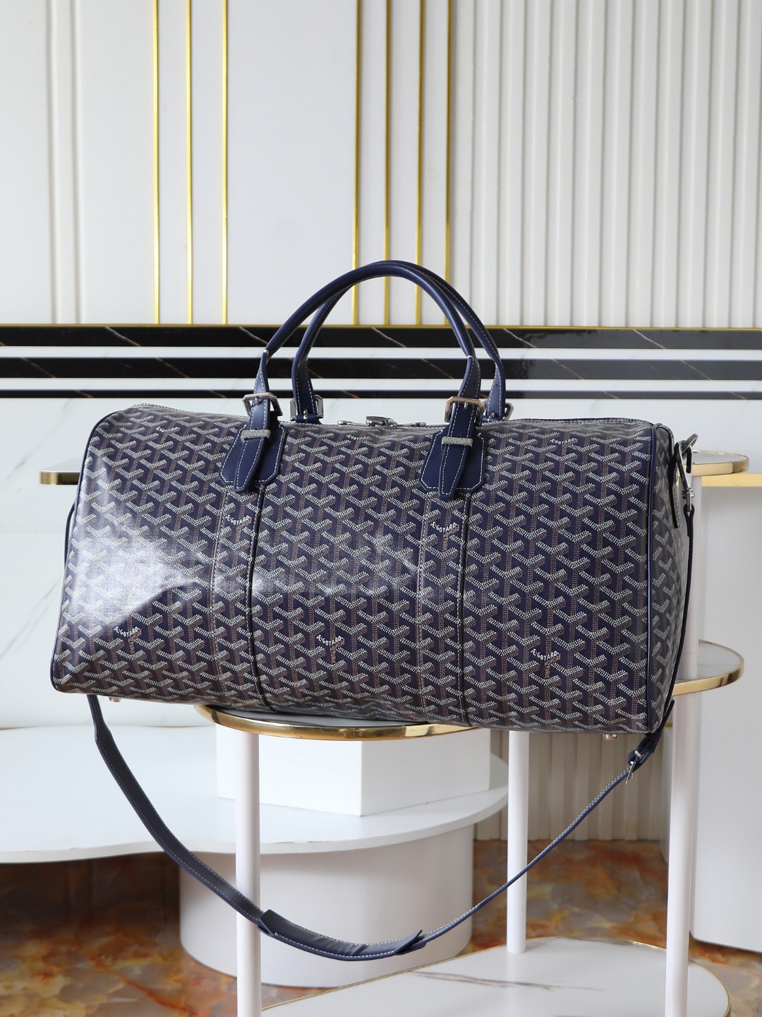 GOYARD 戈雅行李包 (Canvas and Leather) — Carry-on Bag-F0-BOSTON045TY