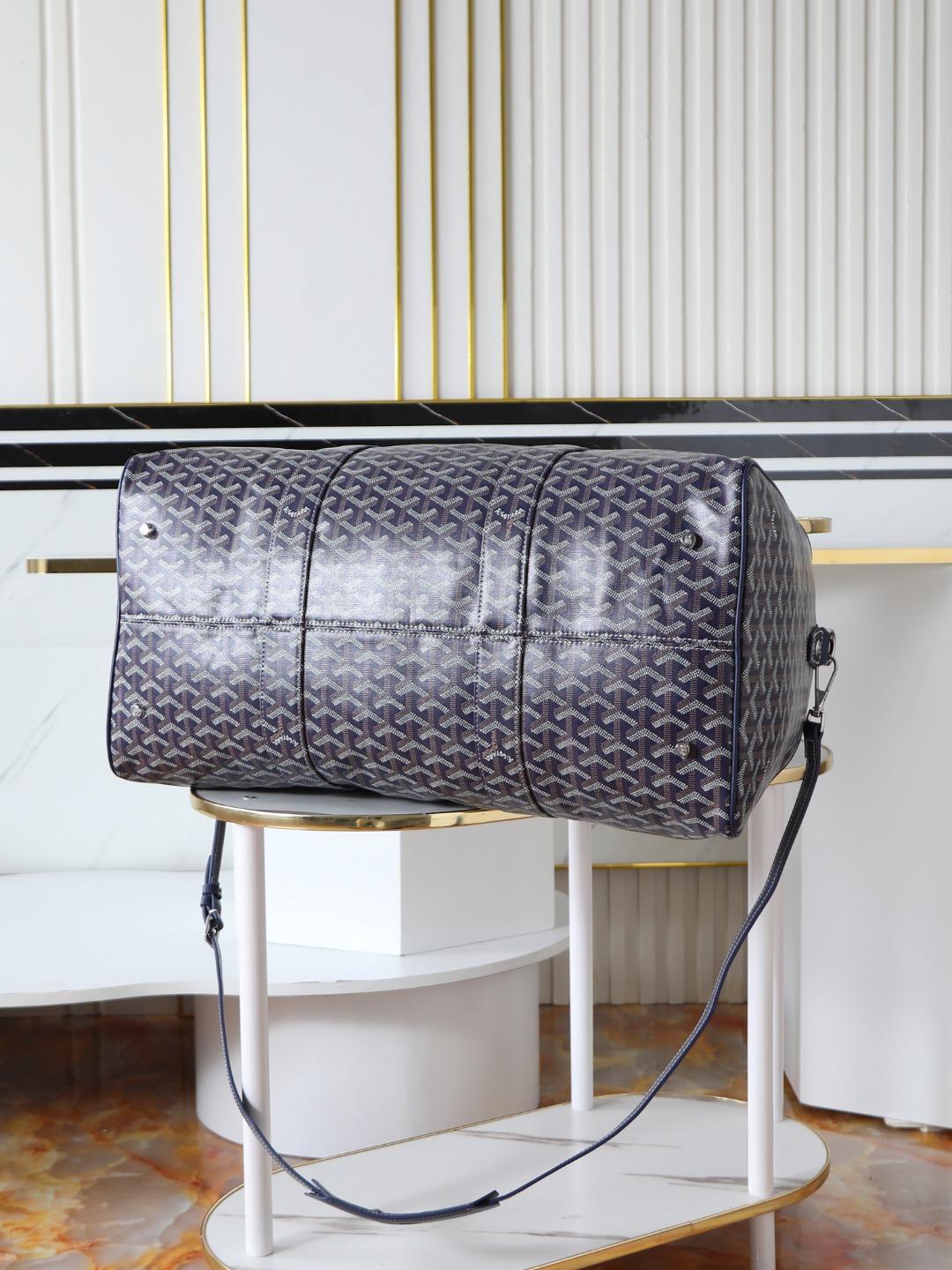 GOYARD 戈雅行李包 (Canvas and Leather) — Carry-on Bag-F0-BOSTON045TY