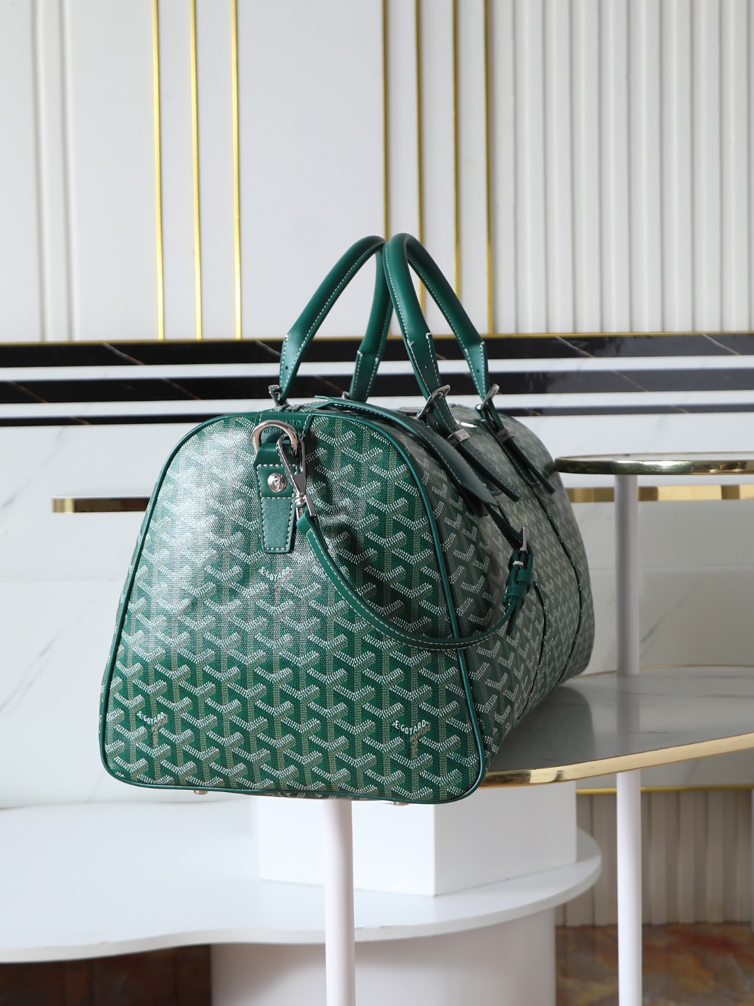 GOYARD 戈雅行李包 (Canvas and Leather) — Carry-on Bag-F0-BOSTON045TY