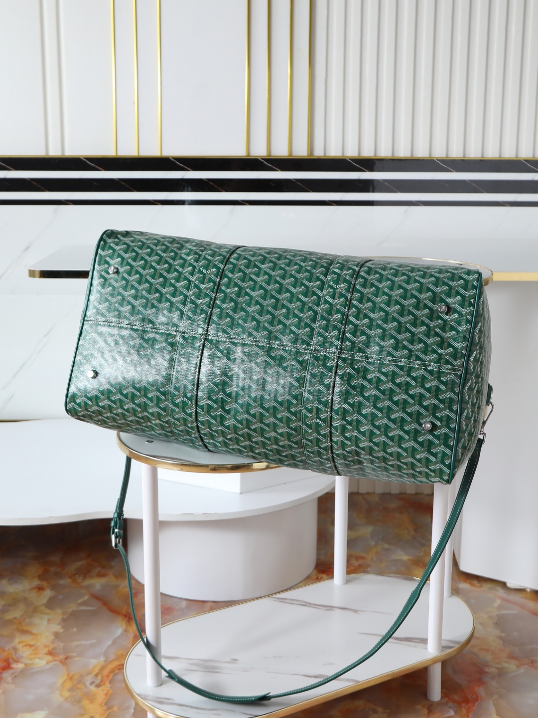 GOYARD 戈雅行李包 (Canvas and Leather) — Carry-on Bag-F0-BOSTON045TY