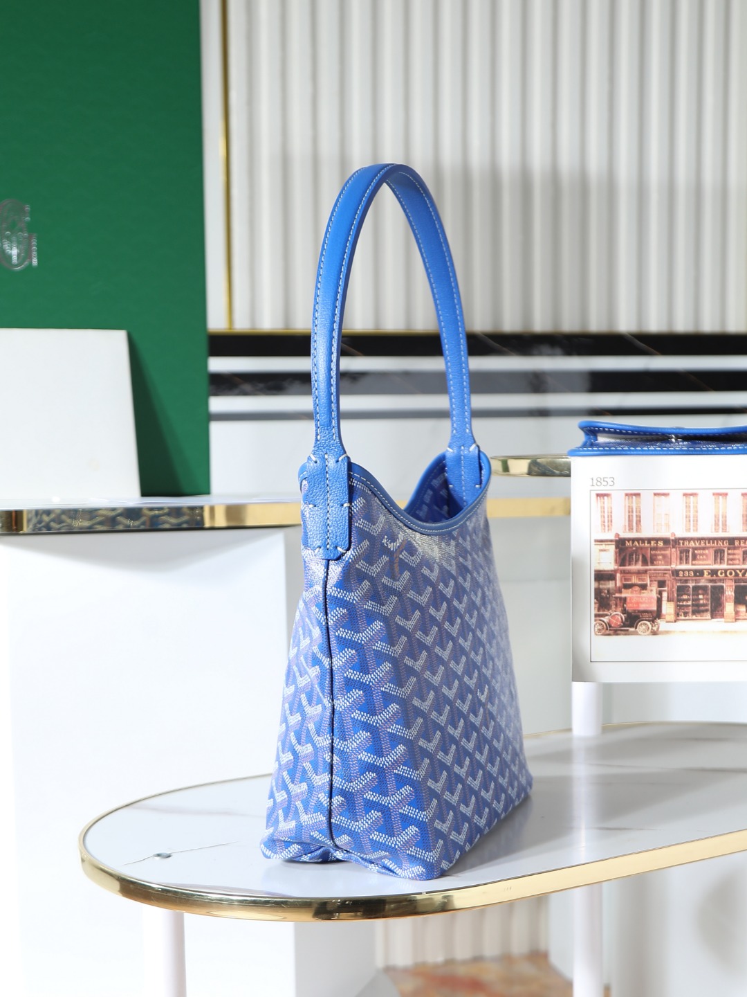 GOYARD 戈雅手提 Boheme Hobo (Canvas and Leather) — Shoulder Bag-F0-