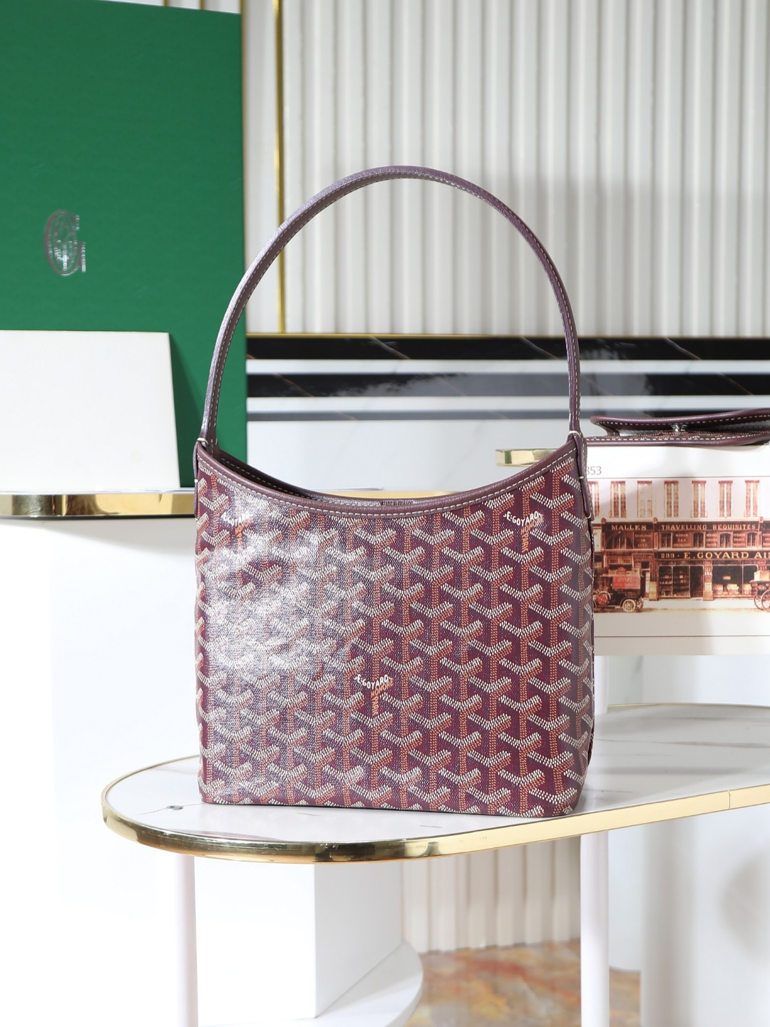GOYARD 戈雅手提 Boheme Hobo (Canvas and Leather) — Shoulder Bag-F0-