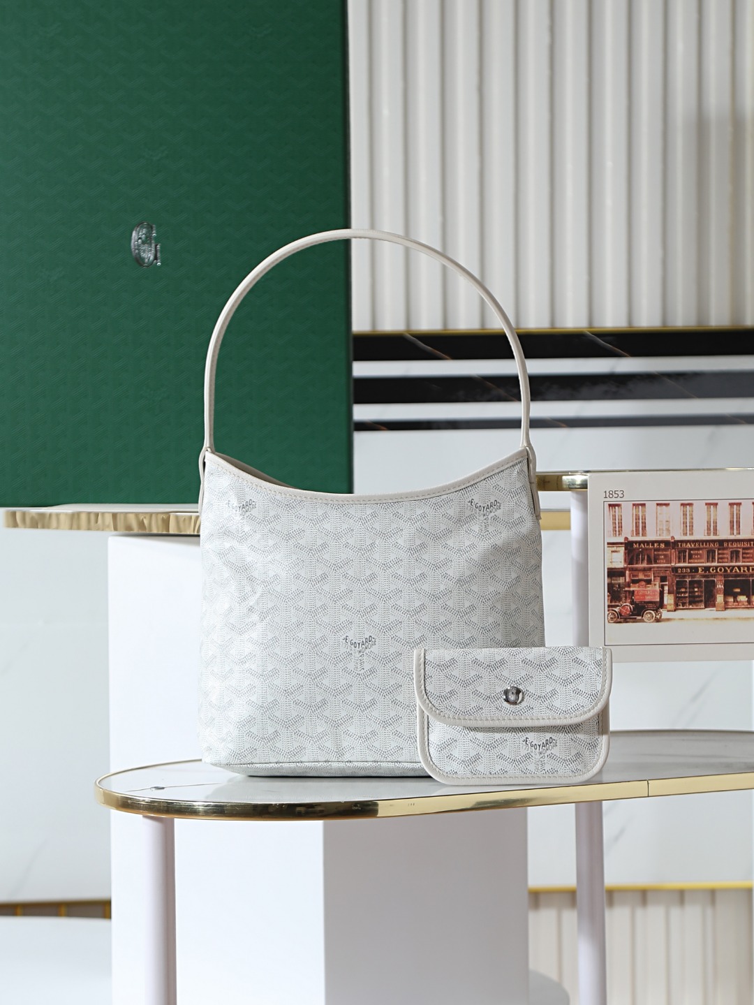 GOYARD 戈雅手提 Boheme Hobo (Canvas and Leather) — Shoulder Bag-F0-