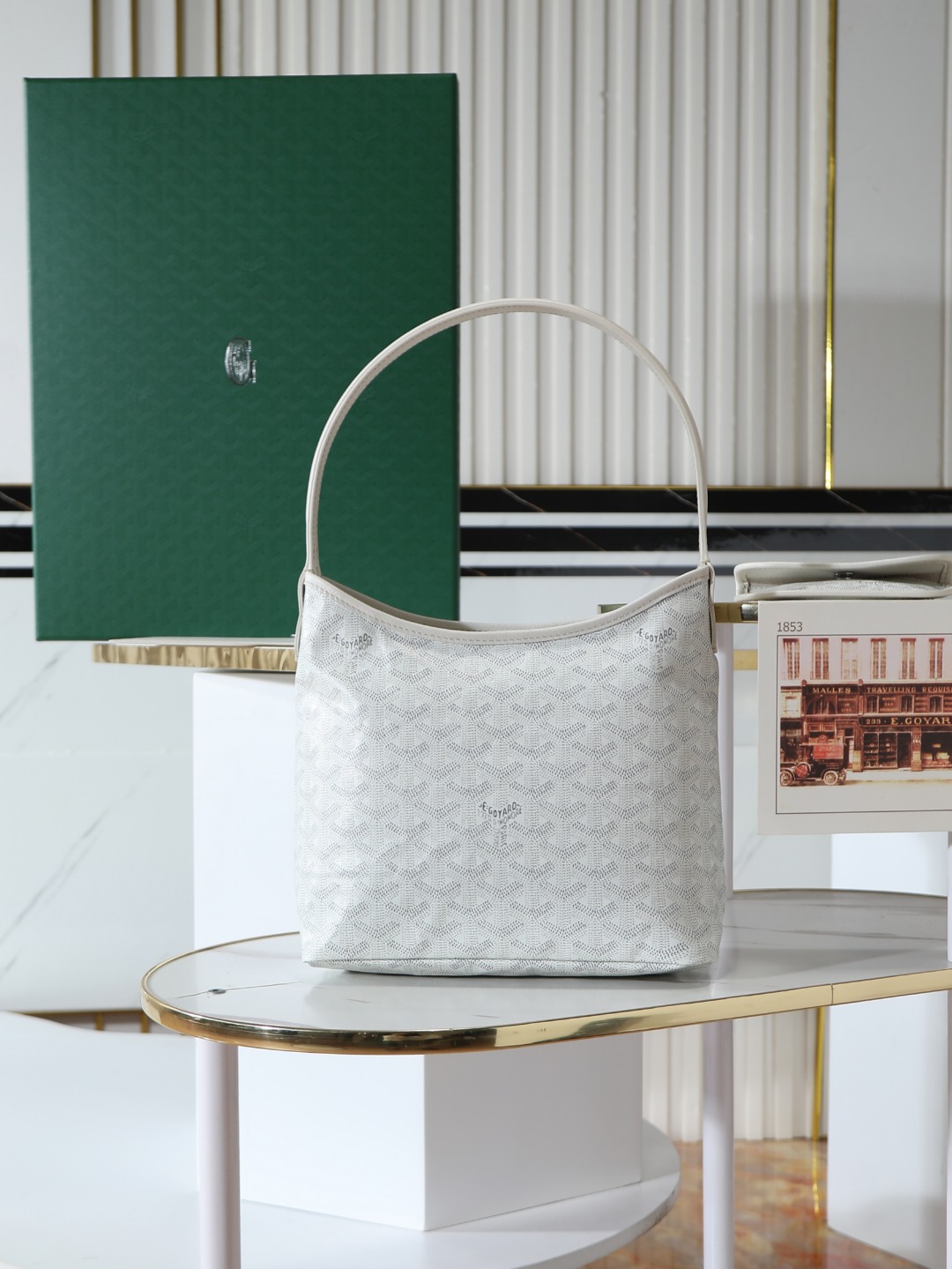 GOYARD 戈雅手提 Boheme Hobo (Canvas and Leather) — Shoulder Bag-F0-