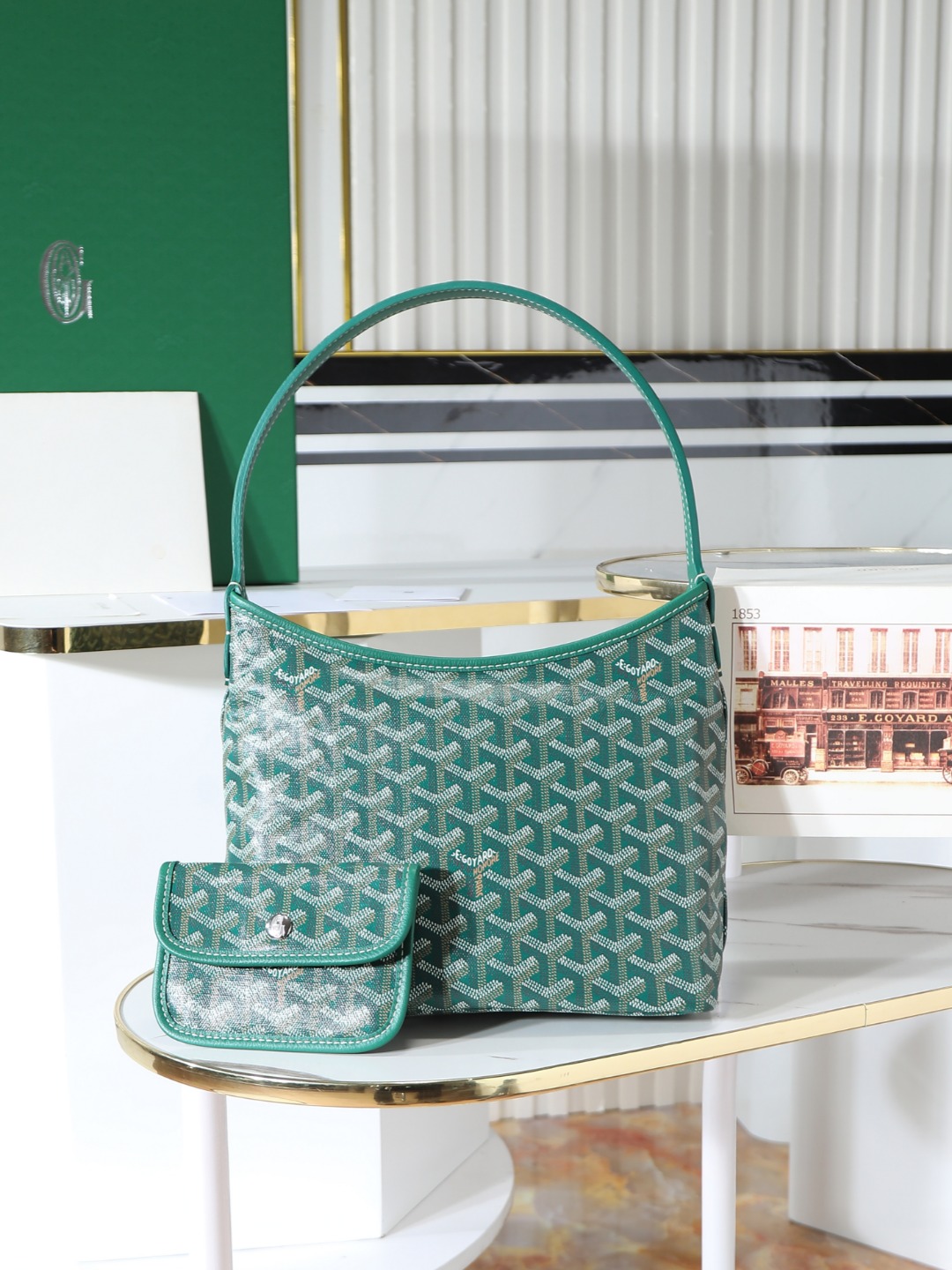 GOYARD 戈雅手提 Boheme Hobo (Canvas and Leather) — Shoulder Bag-F0-