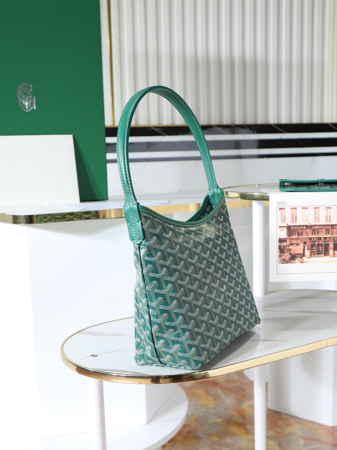 GOYARD 戈雅手提 Boheme Hobo (Canvas and Leather) — Shoulder Bag-F0-