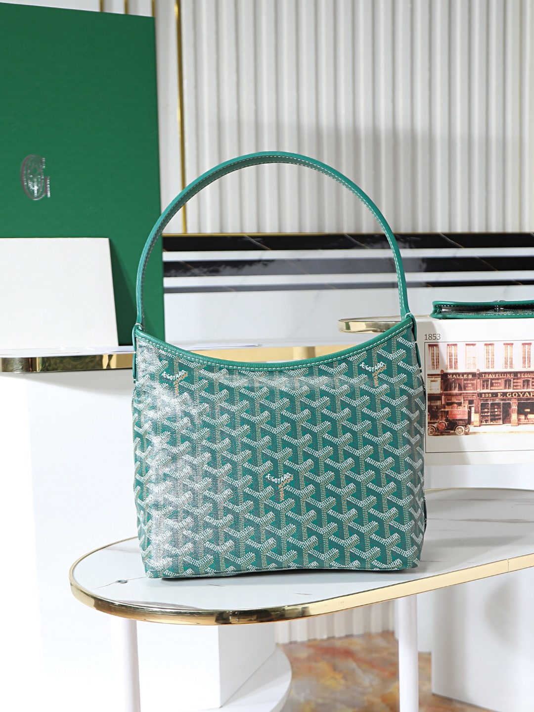 GOYARD 戈雅手提 Boheme Hobo (Canvas and Leather) — Shoulder Bag-F0-