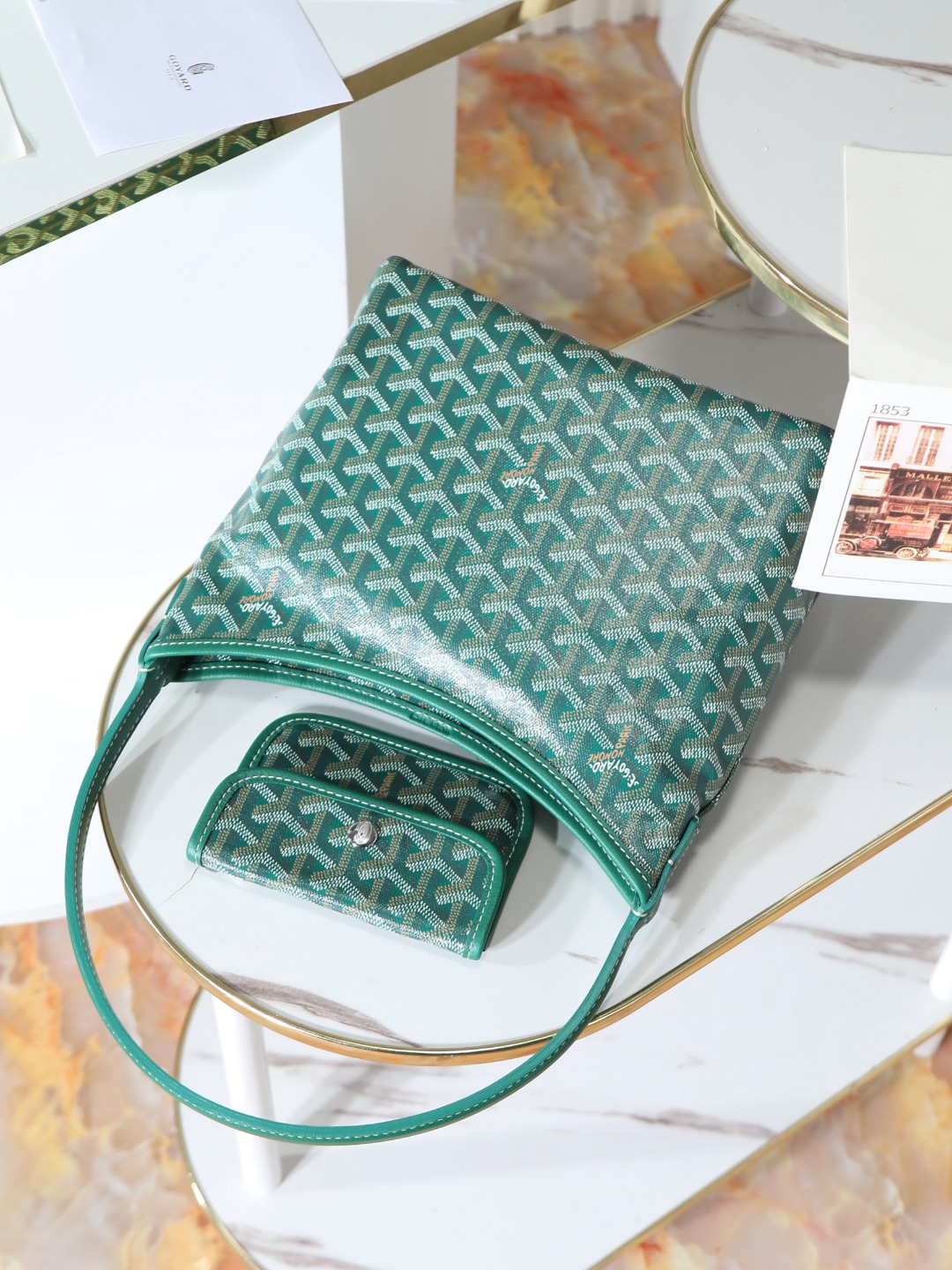 GOYARD 戈雅手提 Boheme Hobo (Canvas and Leather) — Shoulder Bag-F0-