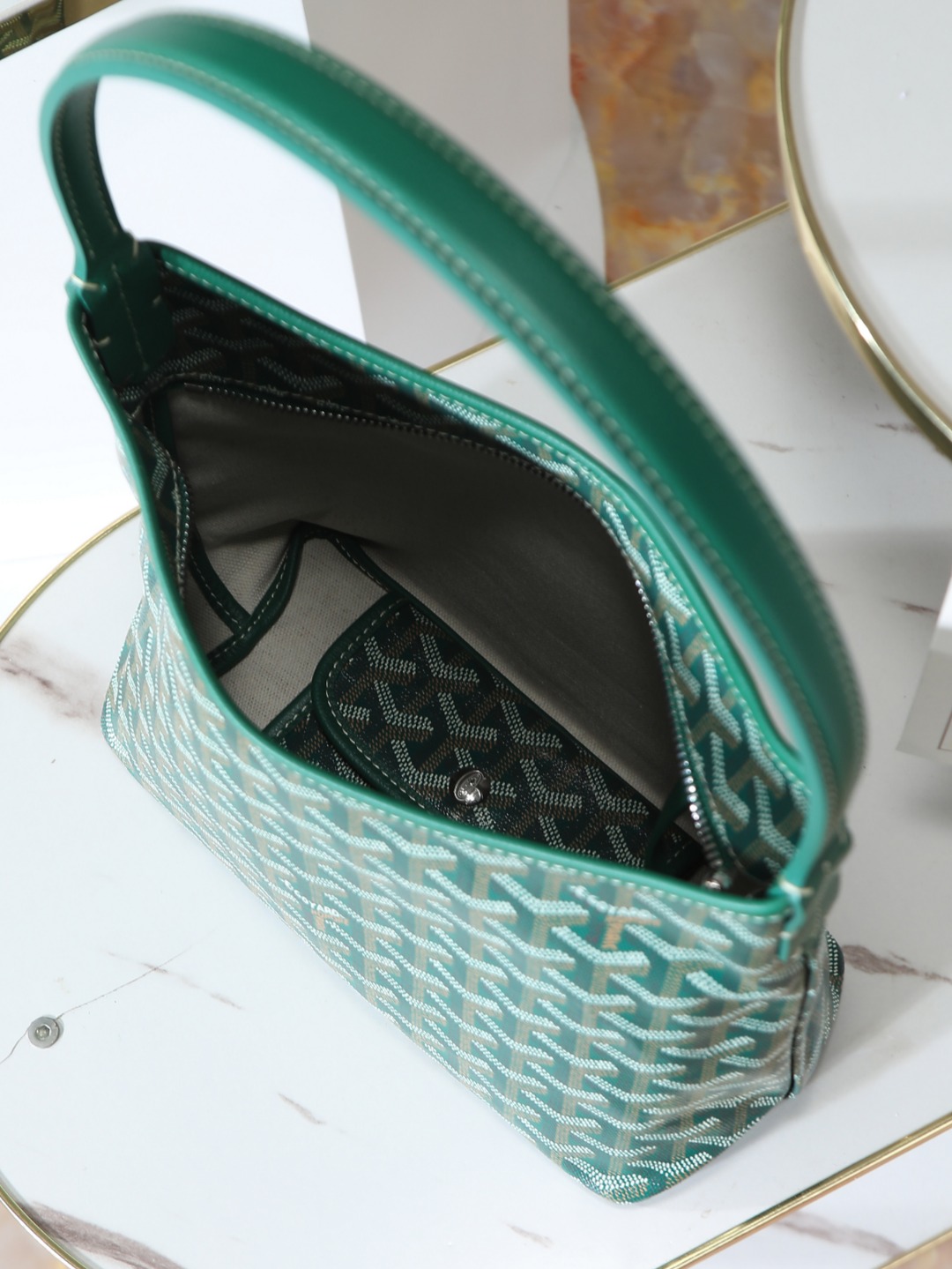 GOYARD 戈雅手提 Boheme Hobo (Canvas and Leather) — Shoulder Bag-F0-
