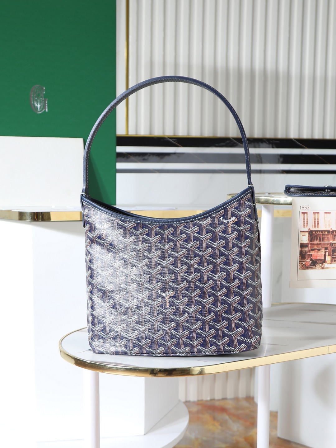 GOYARD 戈雅手提 Boheme Hobo (Canvas and Leather) — Shoulder Bag-F0-