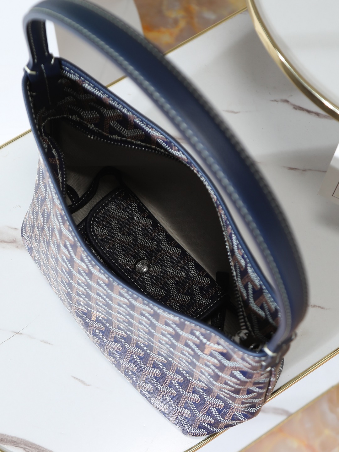GOYARD 戈雅手提 Boheme Hobo (Canvas and Leather) — Shoulder Bag-F0-