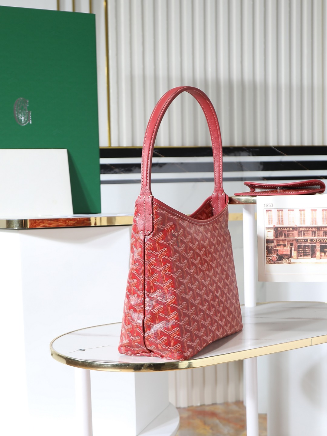 GOYARD 戈雅手提 Boheme Hobo (Canvas and Leather) — Shoulder Bag-F0-