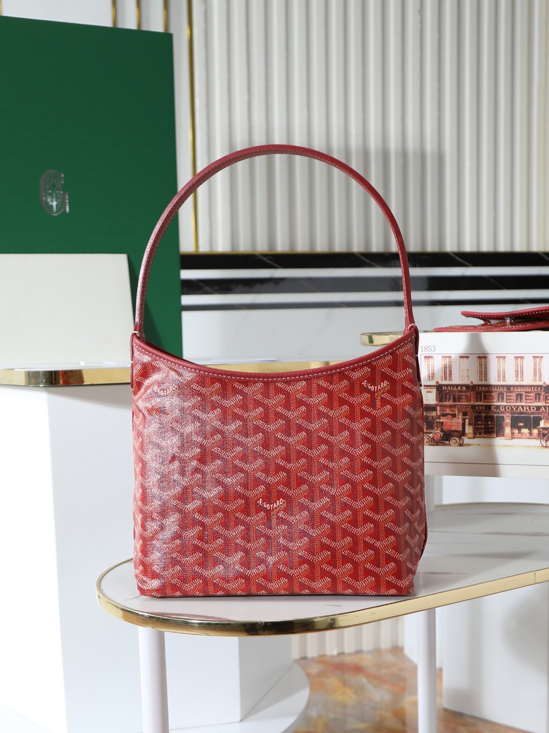 GOYARD 戈雅手提 Boheme Hobo (Canvas and Leather) — Shoulder Bag-F0-