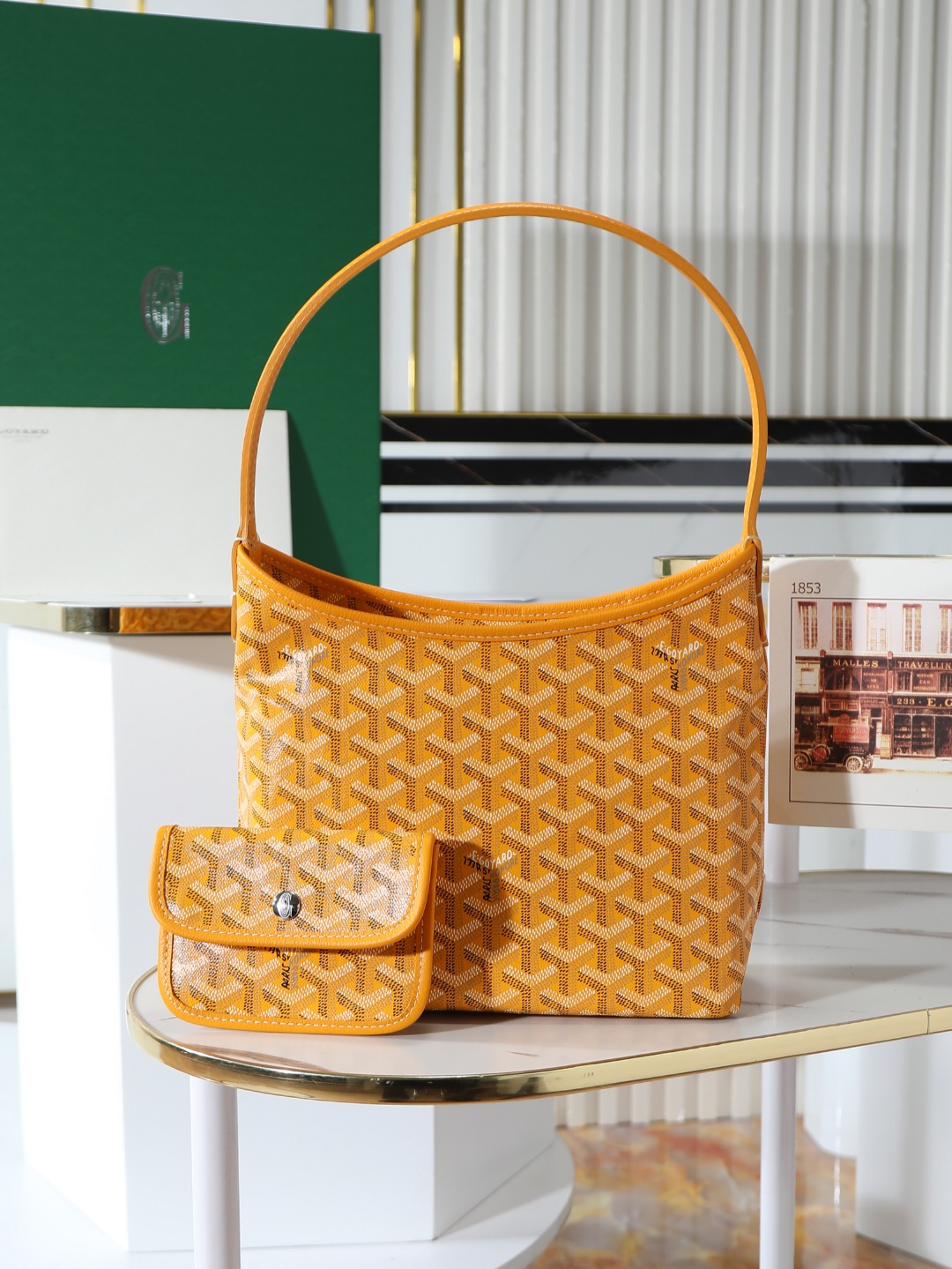 GOYARD 戈雅手提 Boheme Hobo (Canvas and Leather) — Shoulder Bag-F0-
