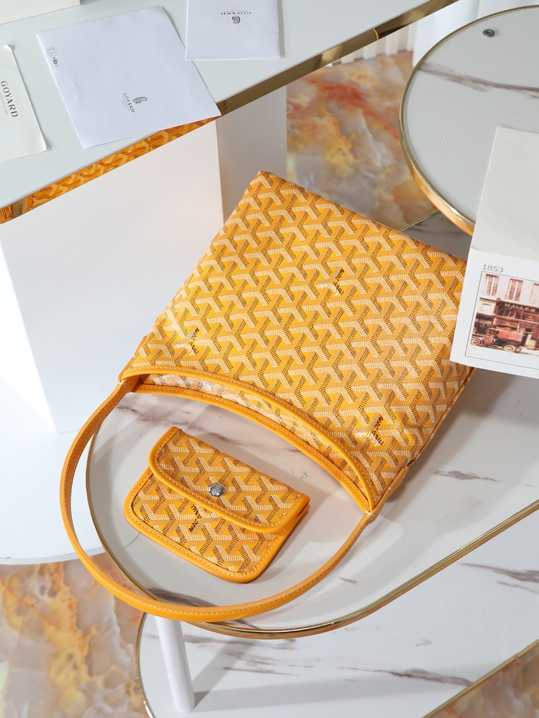 GOYARD 戈雅手提 Boheme Hobo (Canvas and Leather) — Shoulder Bag-F0-