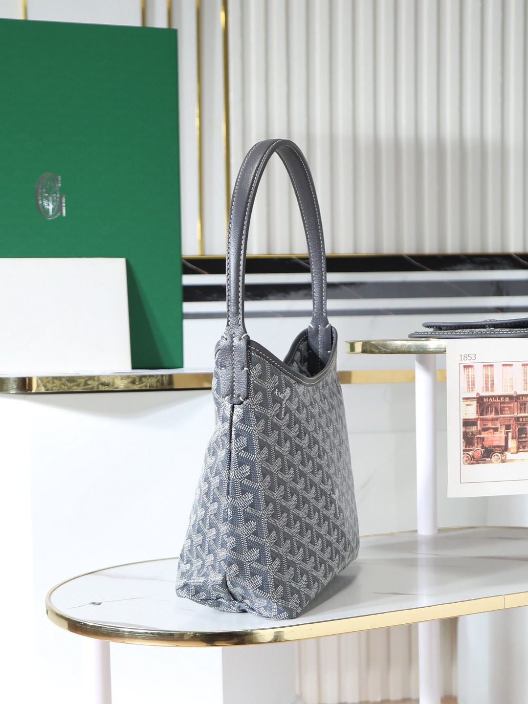 GOYARD 戈雅手提 Boheme Hobo (Canvas and Leather) — Shoulder Bag-F0-