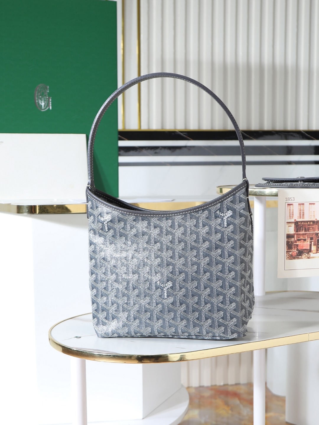 GOYARD 戈雅手提 Boheme Hobo (Canvas and Leather) — Shoulder Bag-F0-