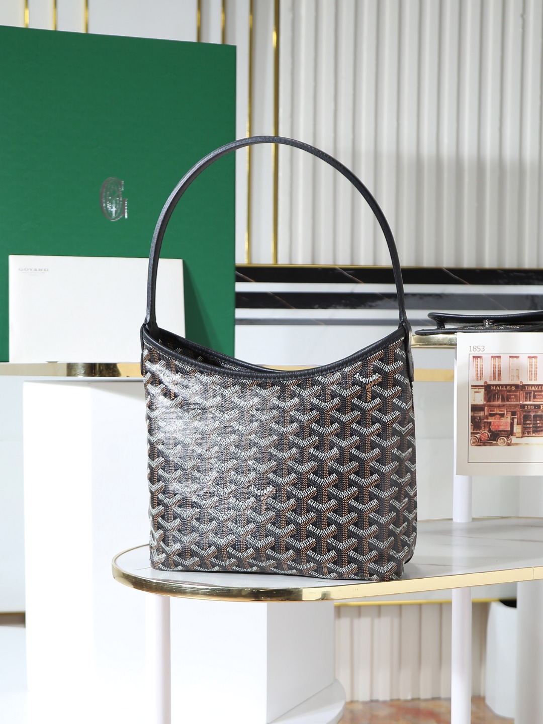 GOYARD 戈雅手提 Boheme Hobo (Canvas and Leather) — Shoulder Bag-F0-