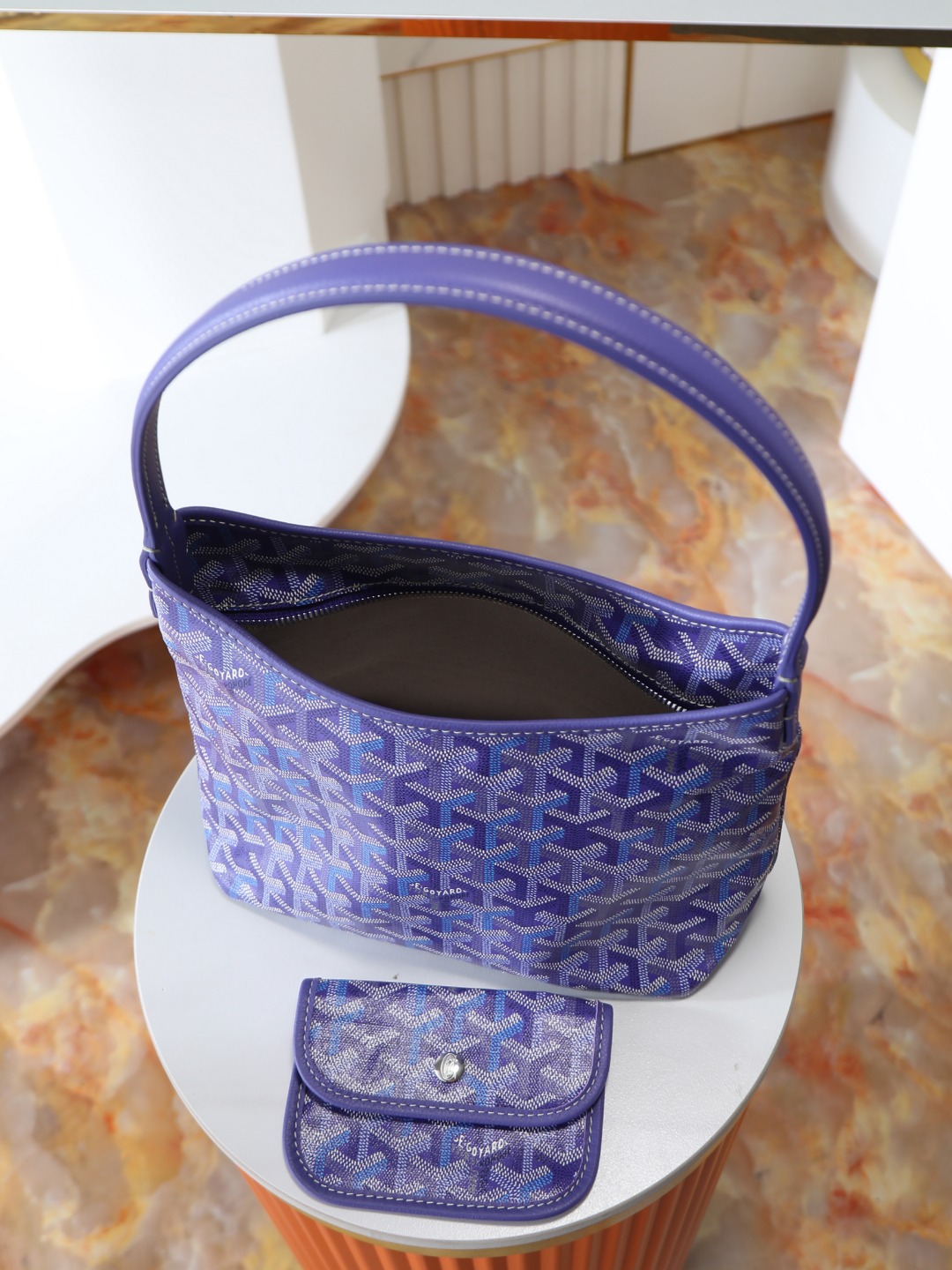 GOYARD 戈雅手提 Boheme Hobo (Canvas and Leather) — Shoulder Bag-F0