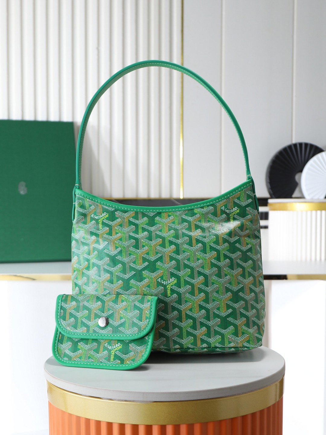 GOYARD 戈雅手提 Boheme Hobo (Canvas and Leather) — Shoulder Bag-F0