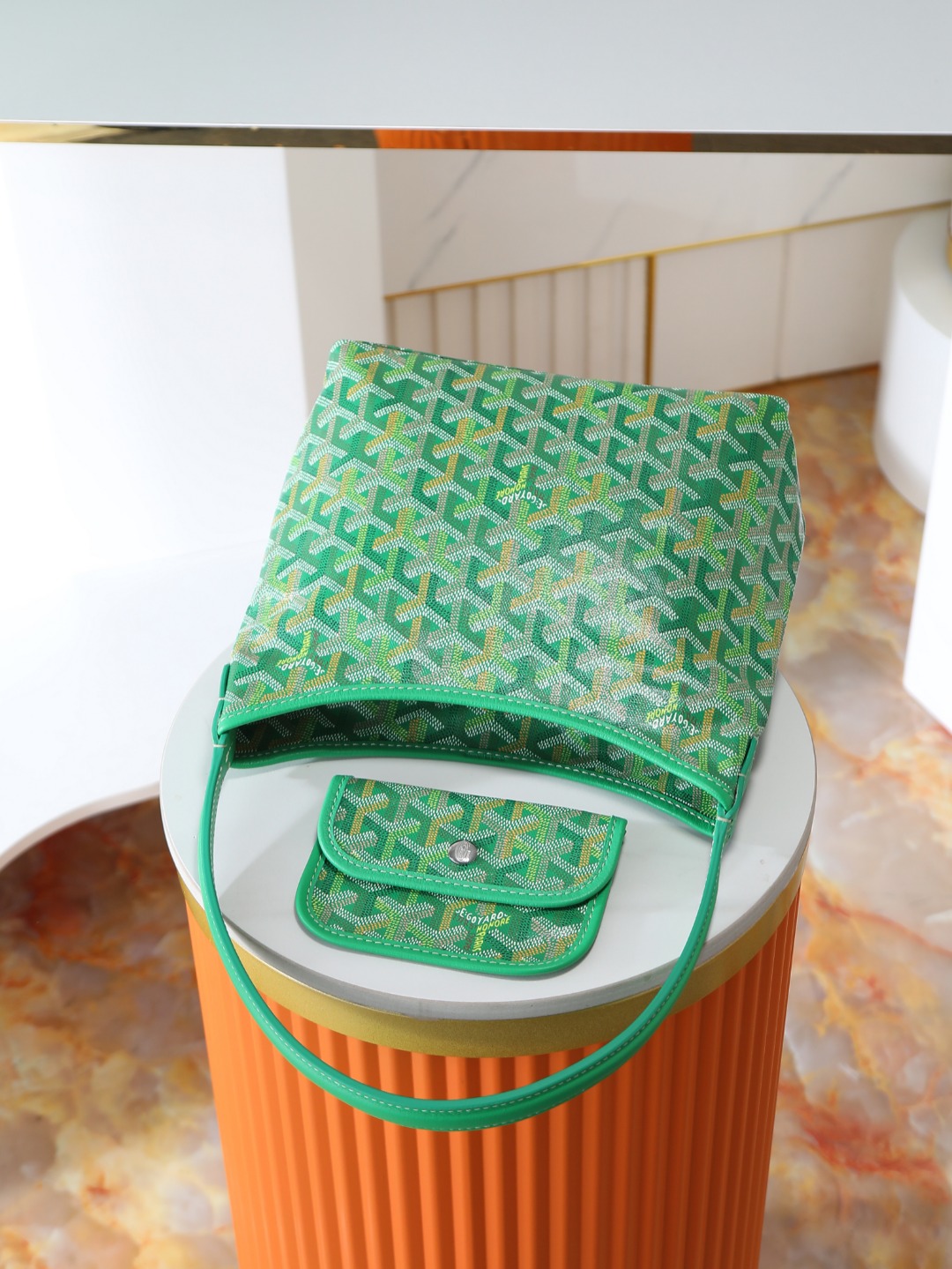 GOYARD 戈雅手提 Boheme Hobo (Canvas and Leather) — Shoulder Bag-F0