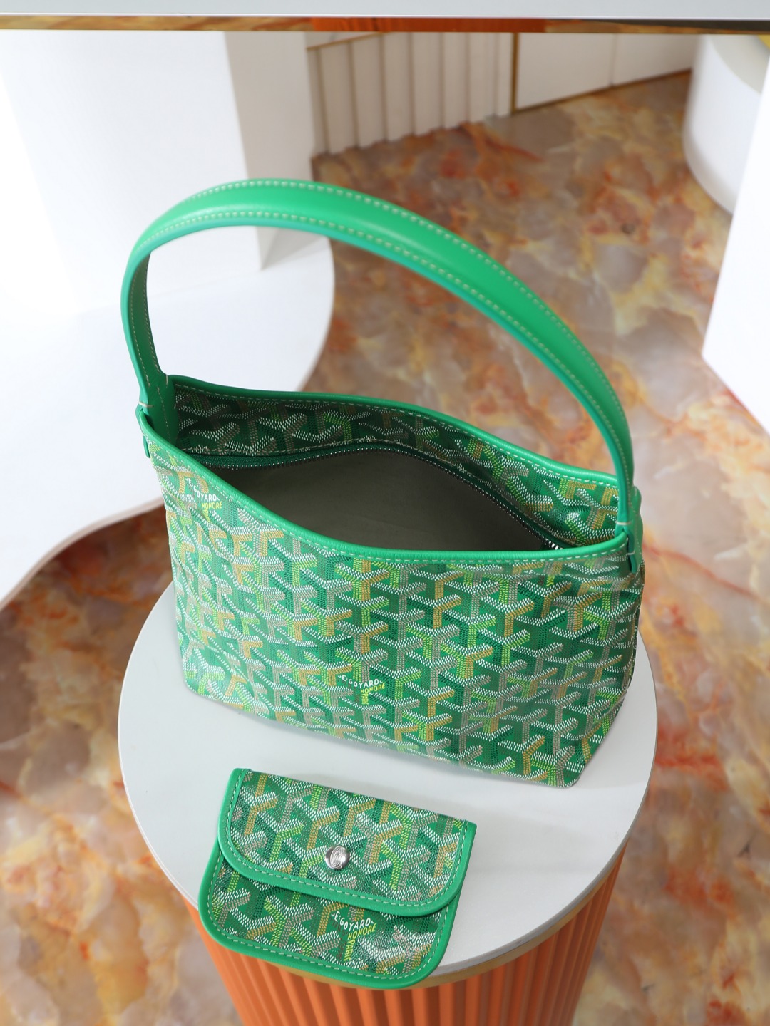 GOYARD 戈雅手提 Boheme Hobo (Canvas and Leather) — Shoulder Bag-F0