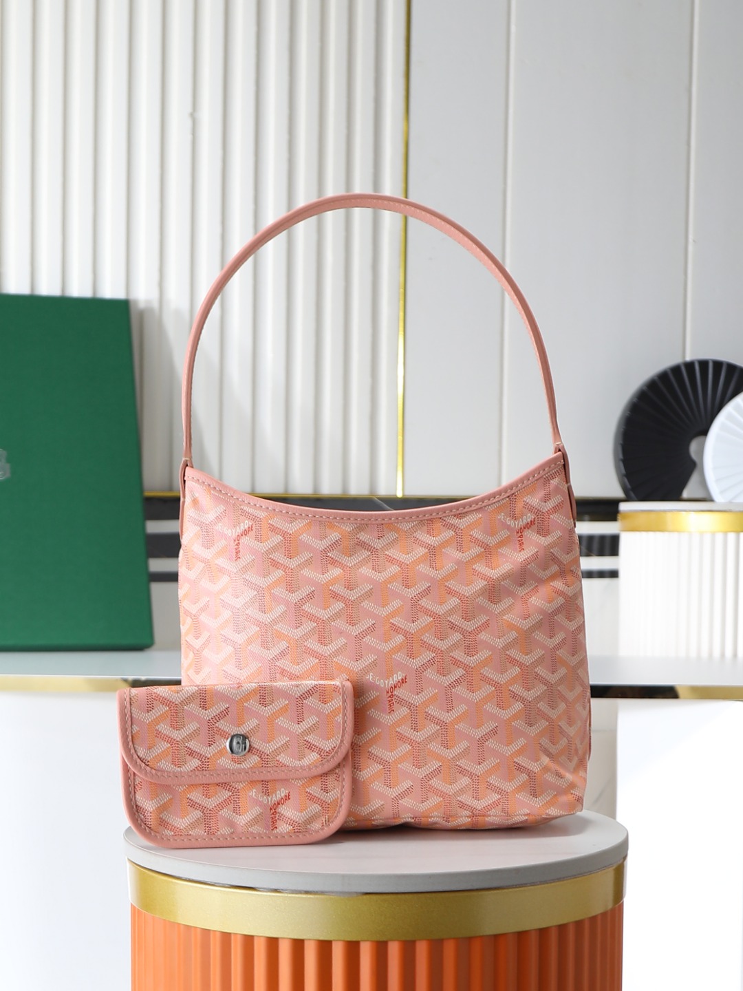GOYARD 戈雅手提 Boheme Hobo (Canvas and Leather) — Shoulder Bag-F0