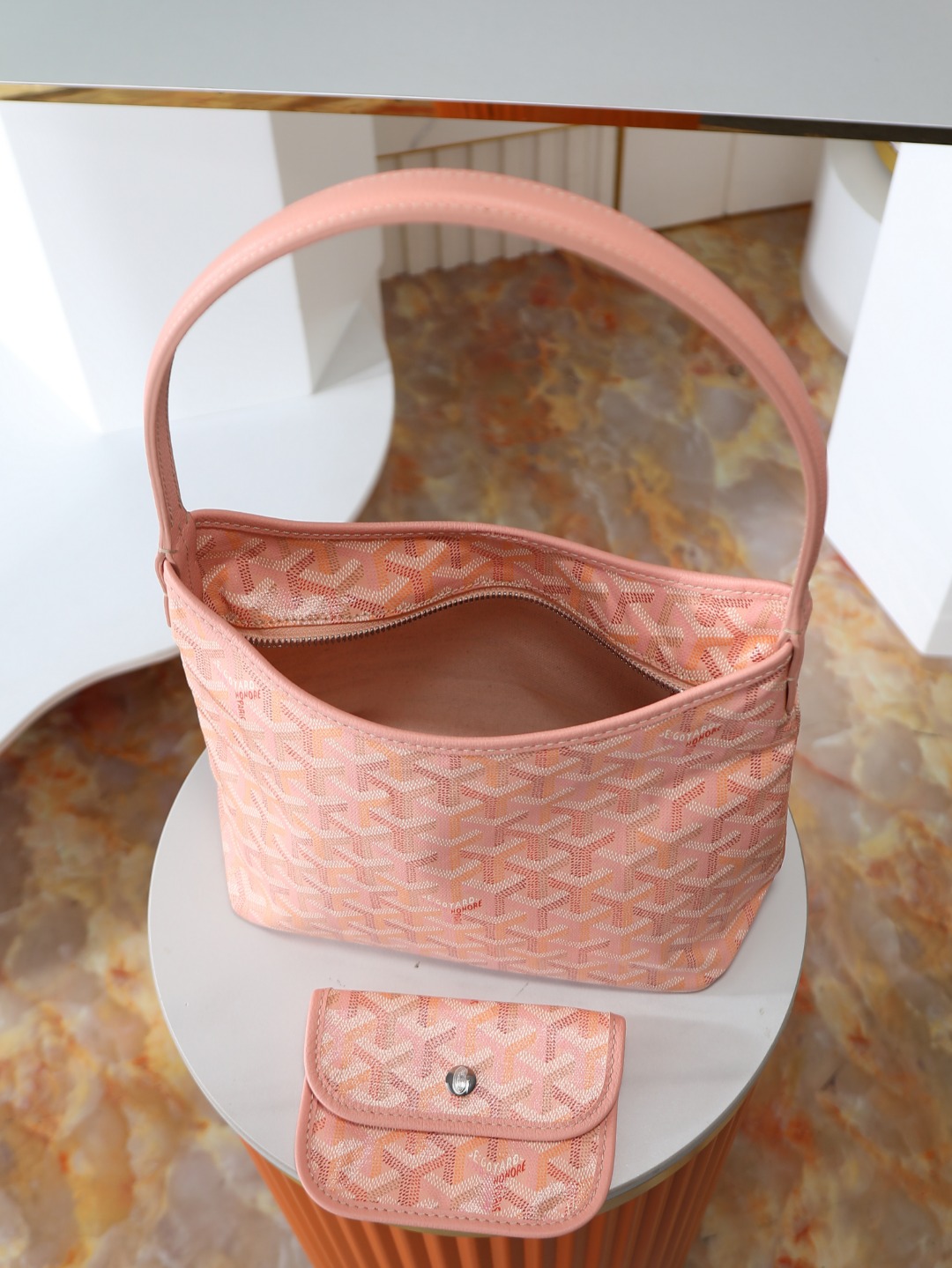 GOYARD 戈雅手提 Boheme Hobo (Canvas and Leather) — Shoulder Bag-F0