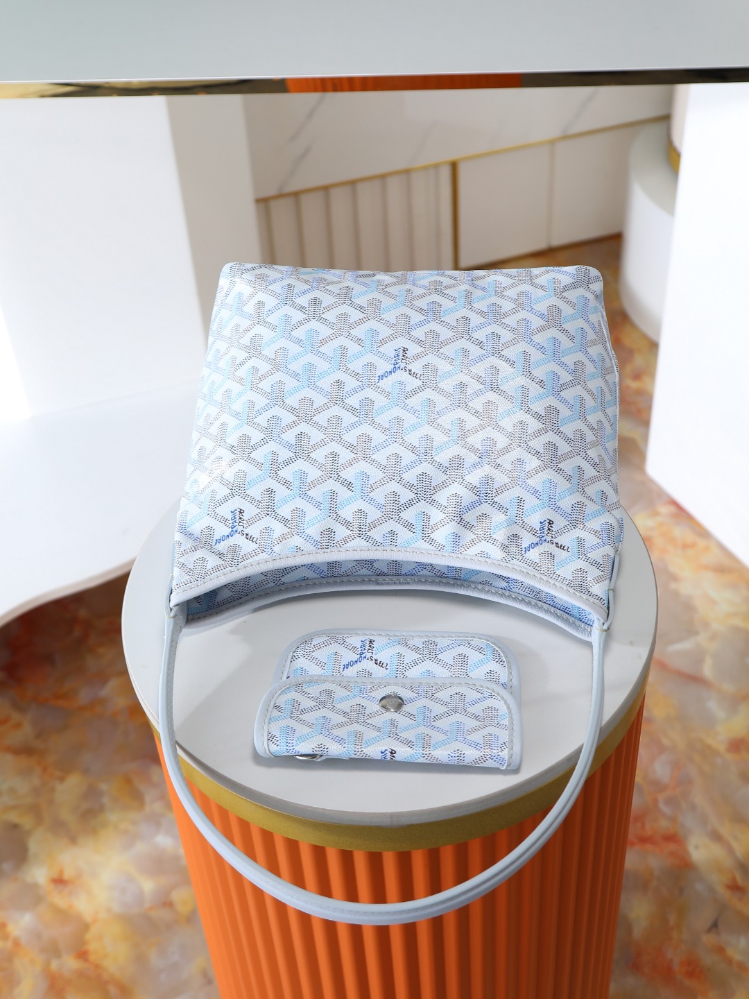 GOYARD 戈雅手提 Boheme Hobo (Canvas and Leather) — Shoulder Bag-F0