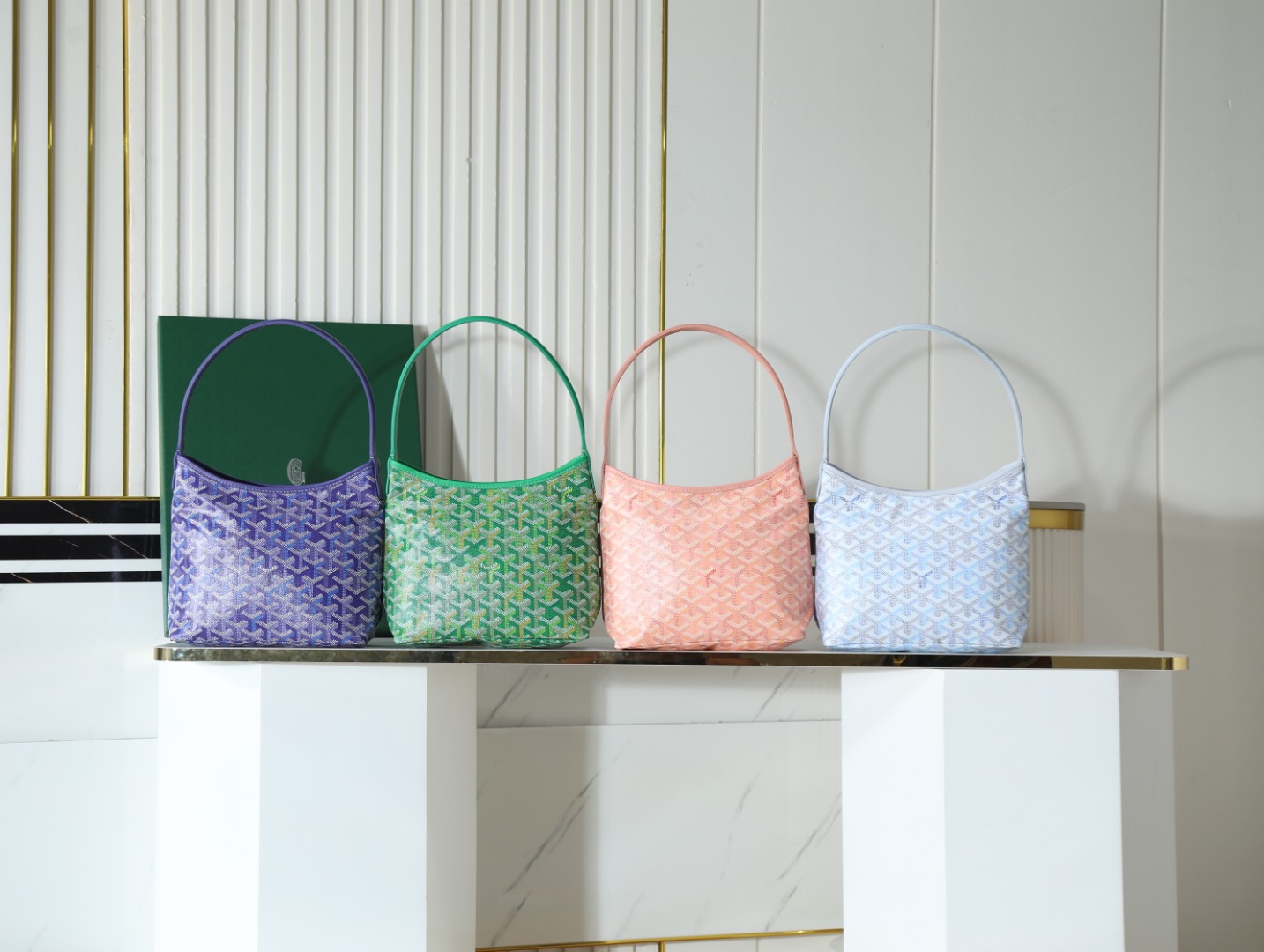 GOYARD 戈雅手提 Boheme Hobo (Canvas and Leather) — Shoulder Bag-F0