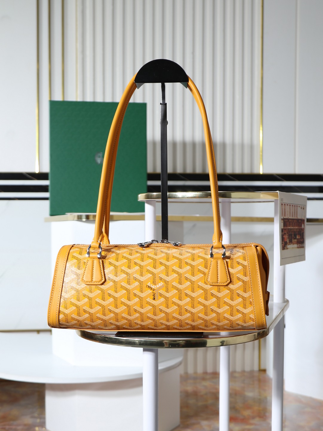 GOYARD 戈雅法棍 Bonbonniere (Canvas and Leather) — Baguette Bag-F0-BONBONPMLTY