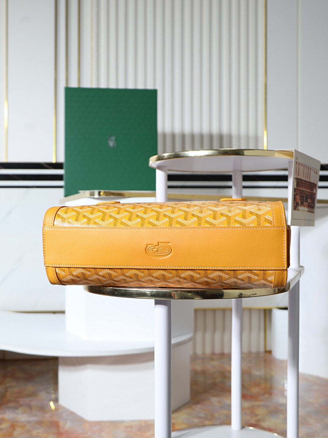 GOYARD 戈雅法棍 Bonbonniere (Canvas and Leather) — Baguette Bag-F0-BONBONPMLTY