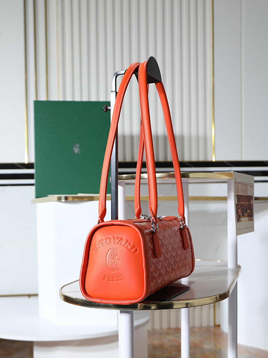 GOYARD 戈雅法棍 Bonbonniere (Canvas and Leather) — Baguette Bag-F0-BONBONPMLTY