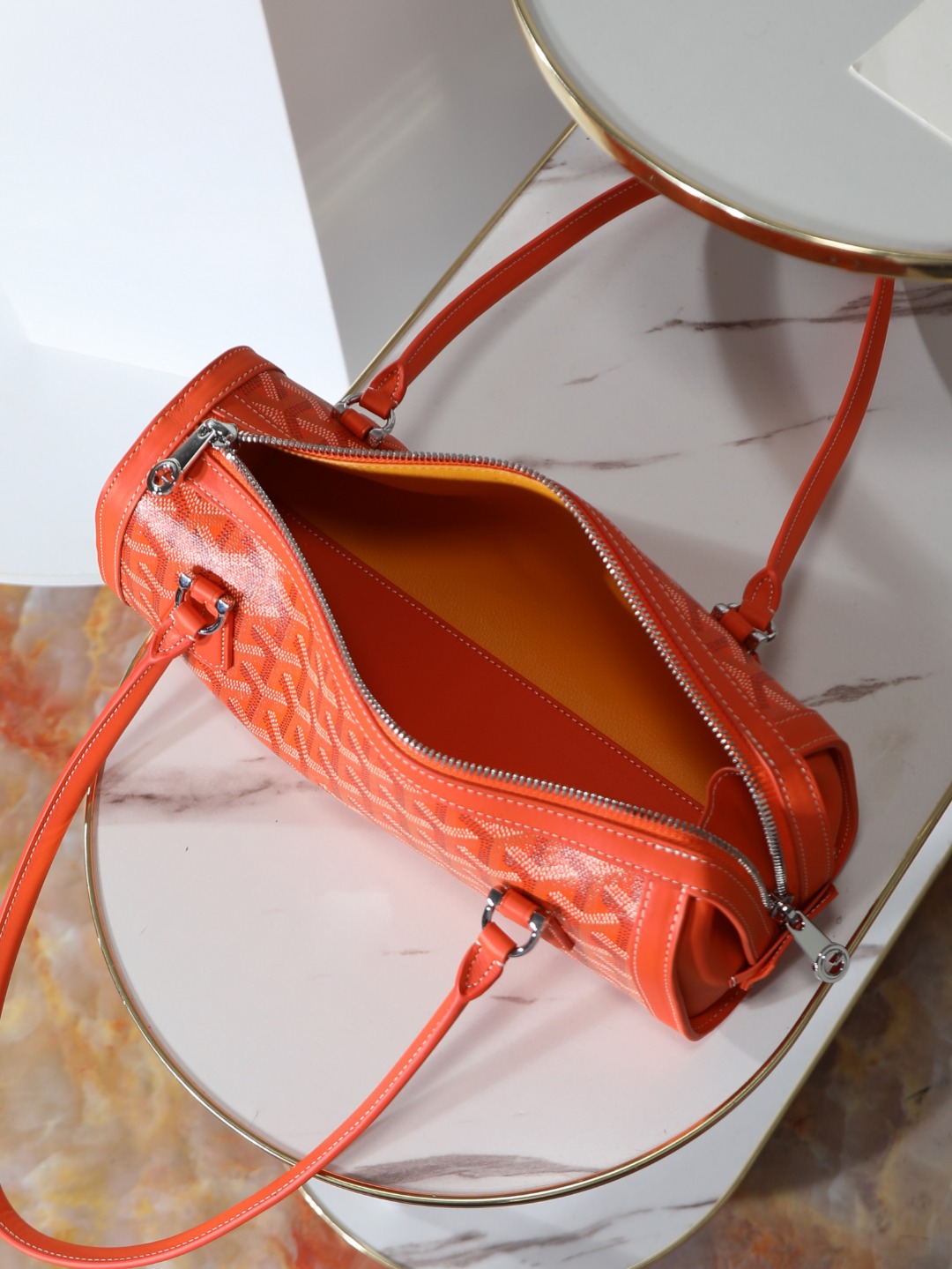 GOYARD 戈雅法棍 Bonbonniere (Canvas and Leather) — Baguette Bag-F0-BONBONPMLTY