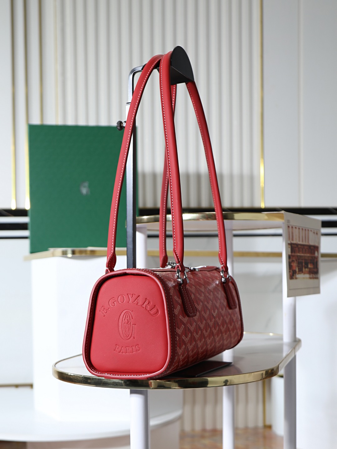 GOYARD 戈雅法棍 Bonbonniere (Canvas and Leather) — Baguette Bag-F0-BONBONPMLTY