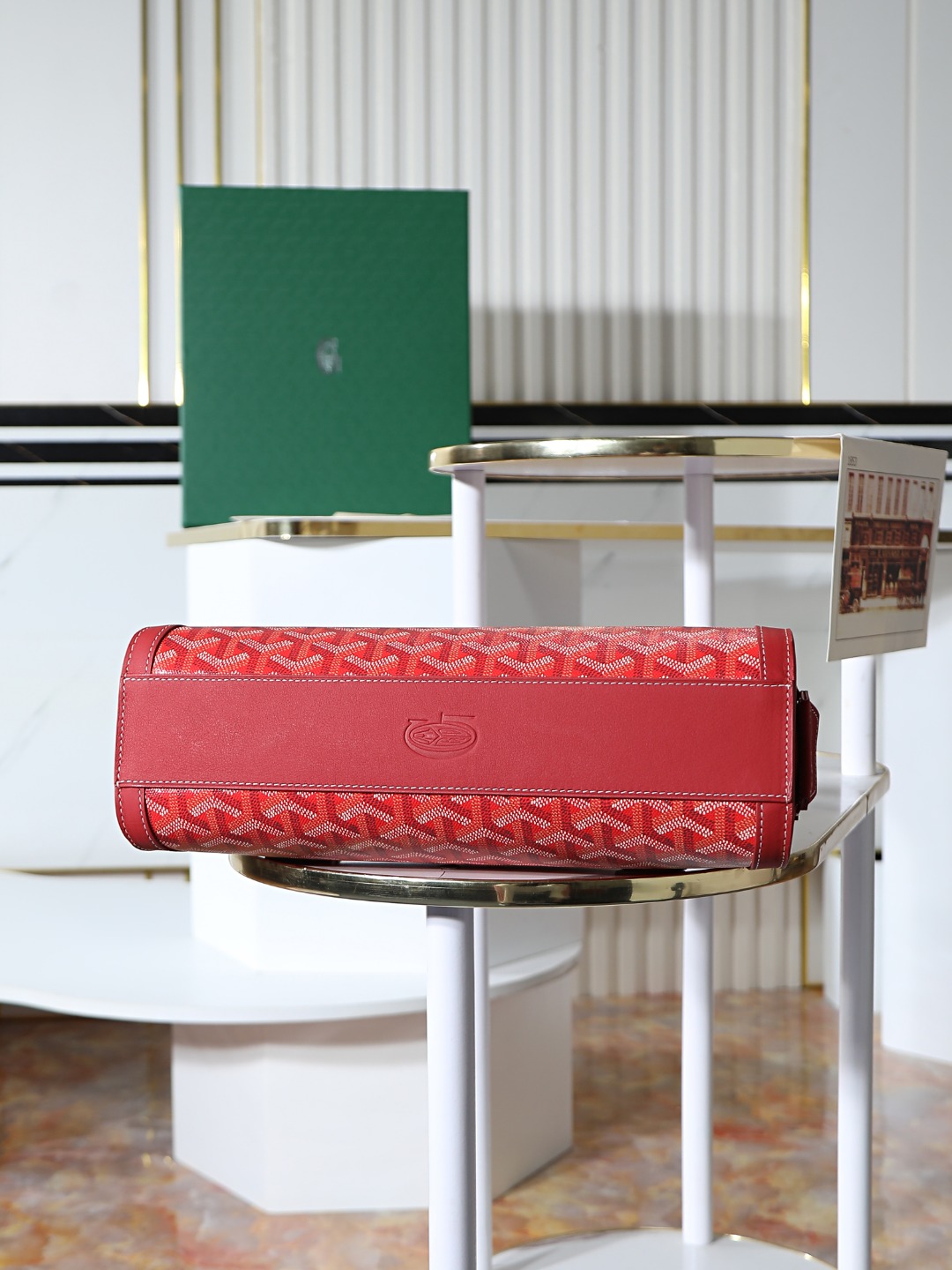 GOYARD 戈雅法棍 Bonbonniere (Canvas and Leather) — Baguette Bag-F0-BONBONPMLTY