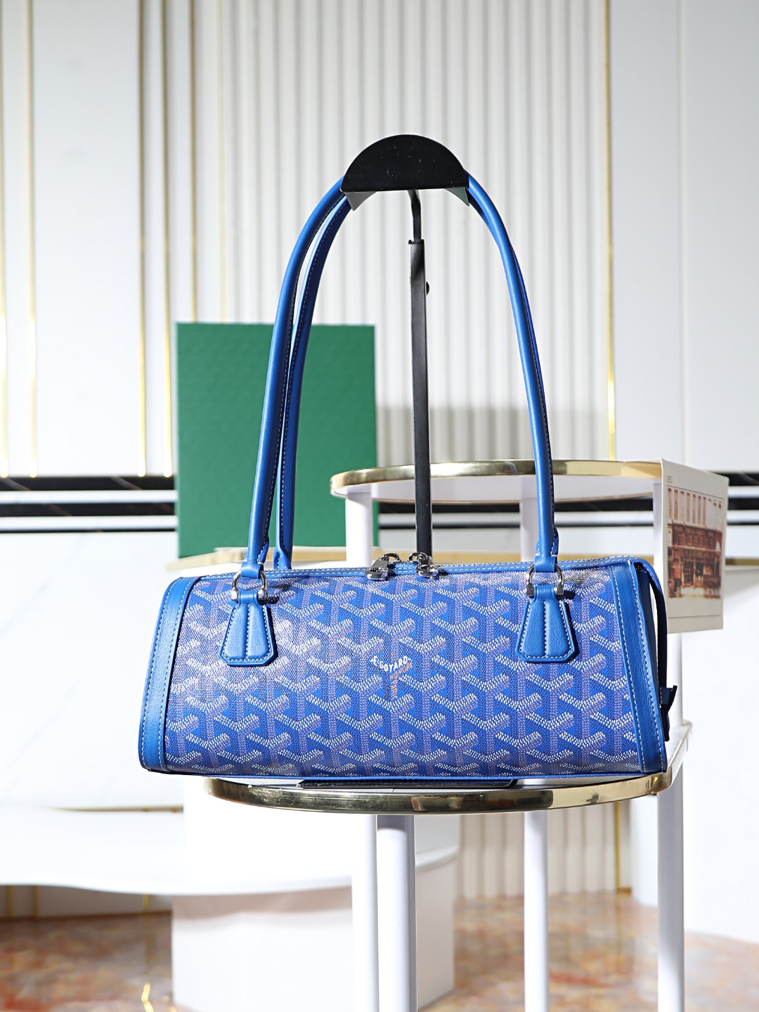 GOYARD 戈雅法棍 Bonbonniere (Canvas and Leather) — Baguette Bag-F0-BONBONPMLTY