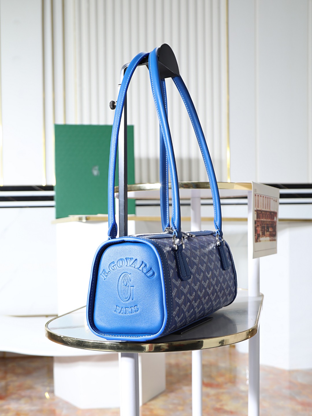 GOYARD 戈雅法棍 Bonbonniere (Canvas and Leather) — Baguette Bag-F0-BONBONPMLTY