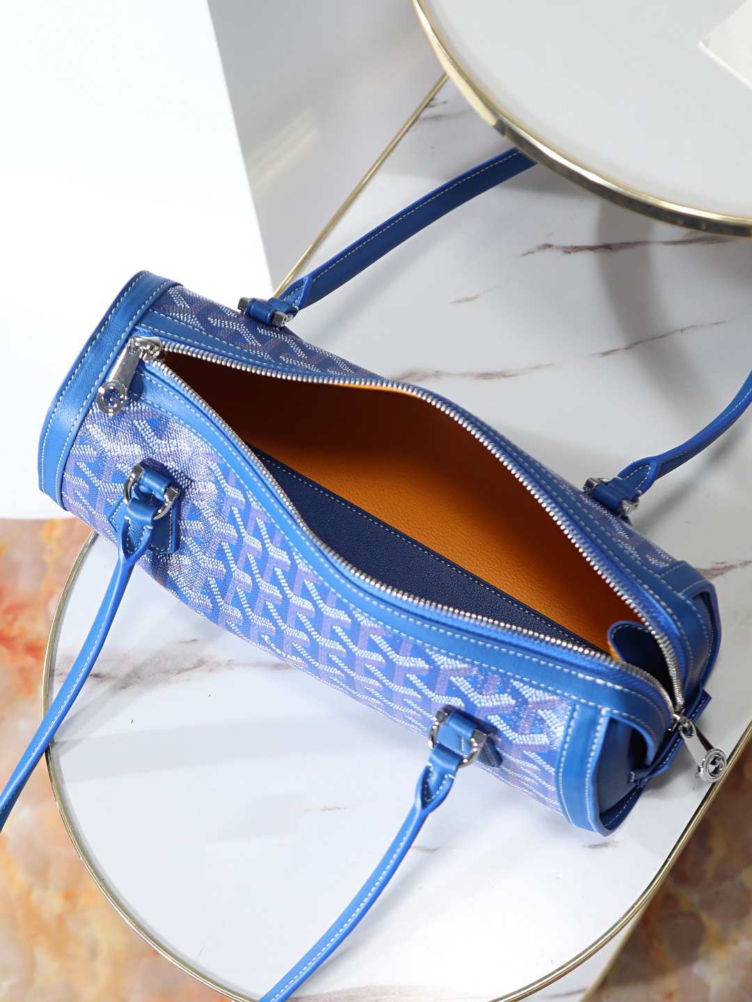 GOYARD 戈雅法棍 Bonbonniere (Canvas and Leather) — Baguette Bag-F0-BONBONPMLTY