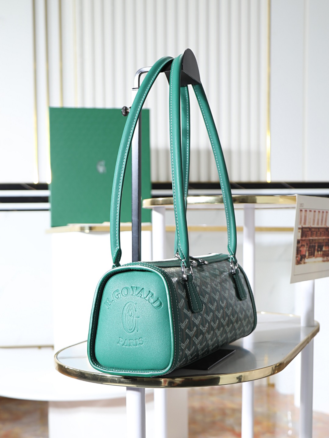 GOYARD 戈雅法棍 Bonbonniere (Canvas and Leather) — Baguette Bag-F0-BONBONPMLTY