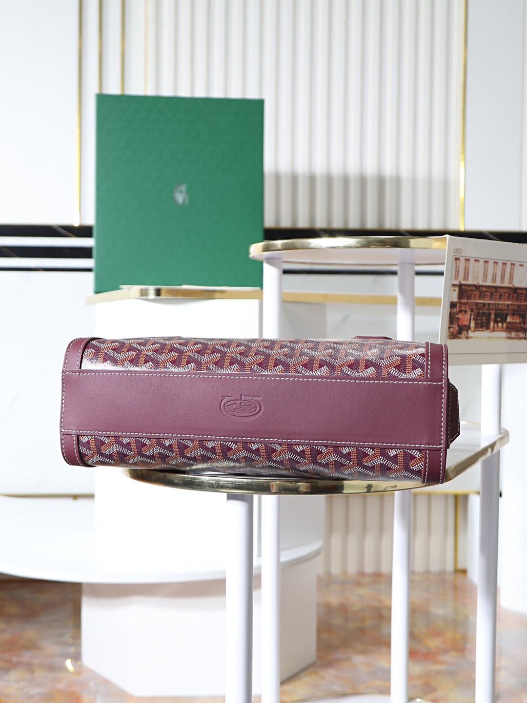 GOYARD 戈雅法棍 Bonbonniere (Canvas and Leather) — Baguette Bag-F0-BONBONPMLTY