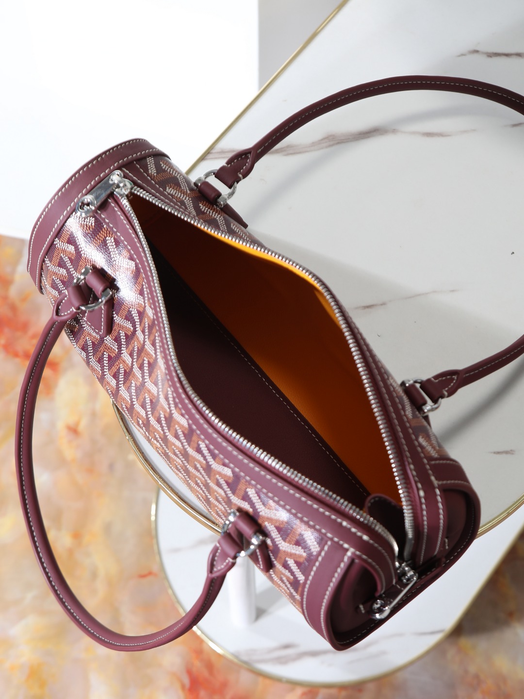 GOYARD 戈雅法棍 Bonbonniere (Canvas and Leather) — Baguette Bag-F0-BONBONPMLTY