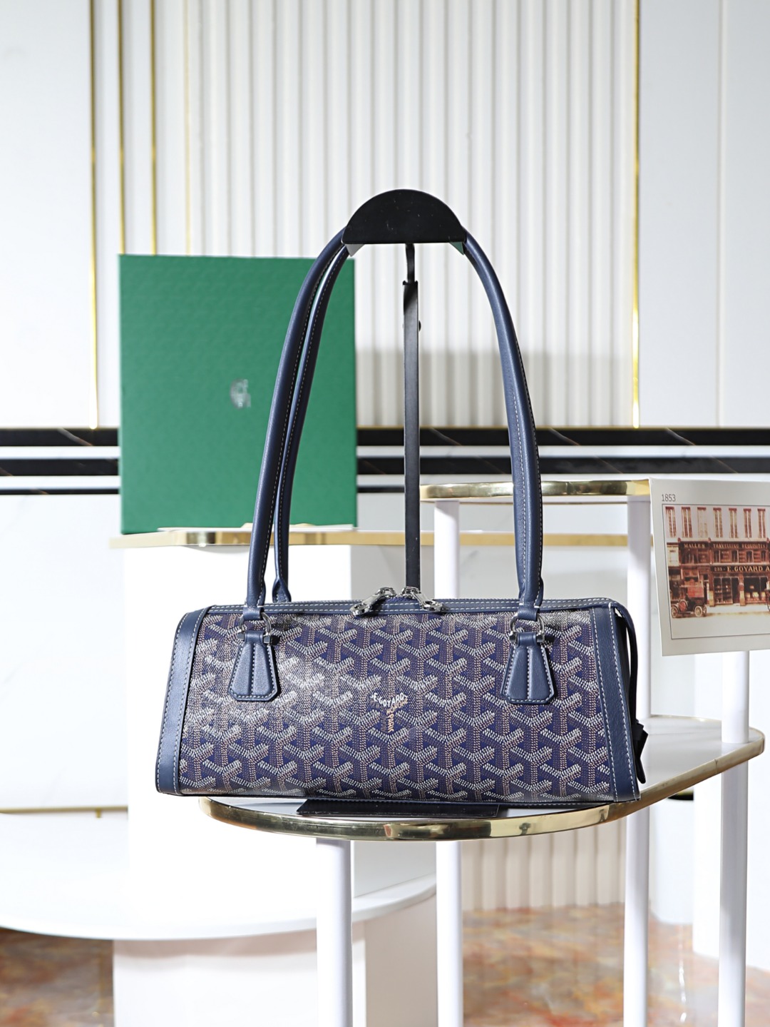 GOYARD 戈雅法棍 Bonbonniere (Canvas and Leather) — Baguette Bag-F0-BONBONPMLTY